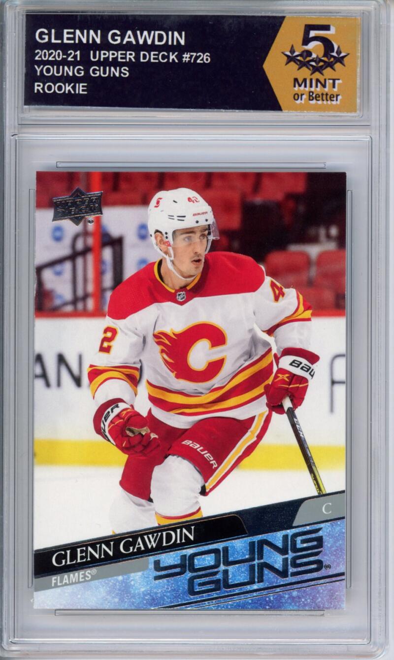 HCWPP - 2020-21 Upper Deck #726 Glenn Gawdin YG Graded Rookie RC - 294217 Image 1