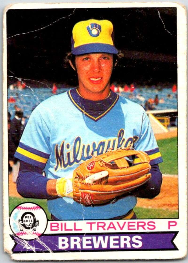 1979 OPC Baseball #106 Bill Travers  Milwaukee Brewers  V50351 Image 1