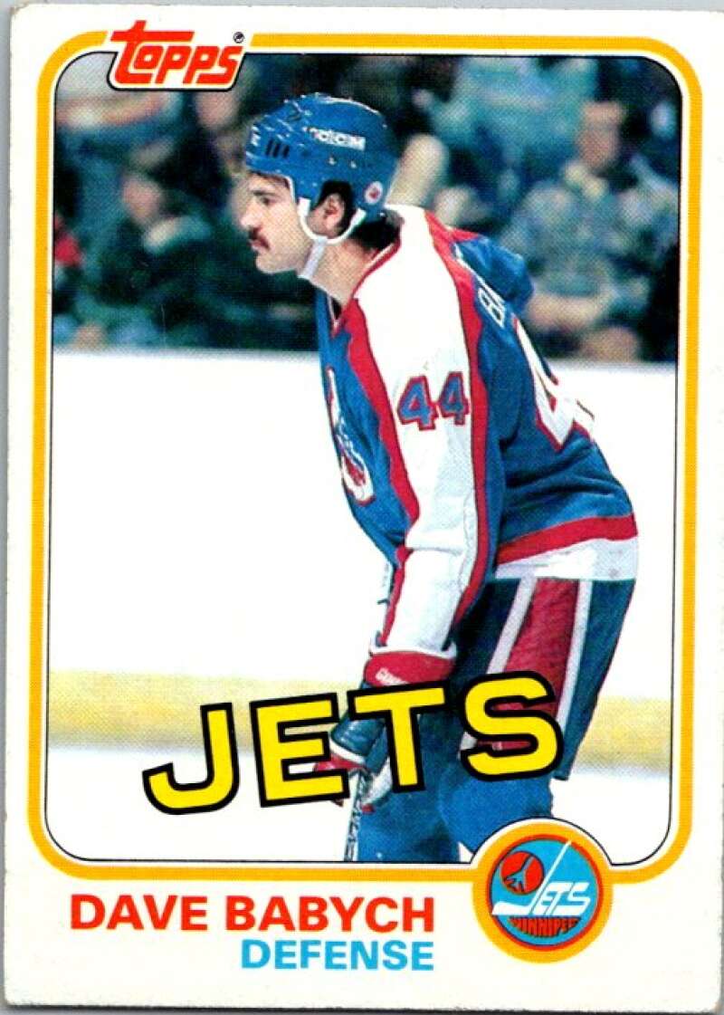 1981-82 Topps #1 Dave Babych  RC Rookie Winnipeg Jets  V52185 Image 1