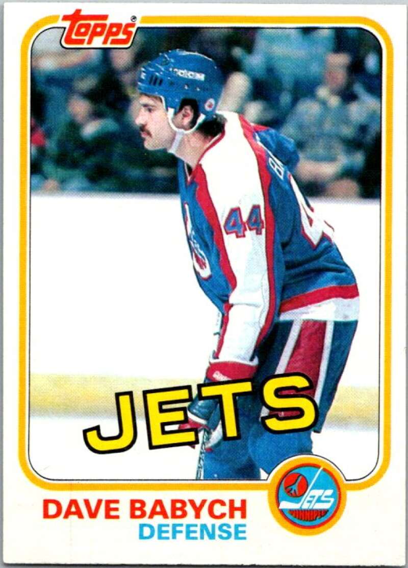 1981-82 Topps #1 Dave Babych  RC Rookie Winnipeg Jets  V52186 Image 1