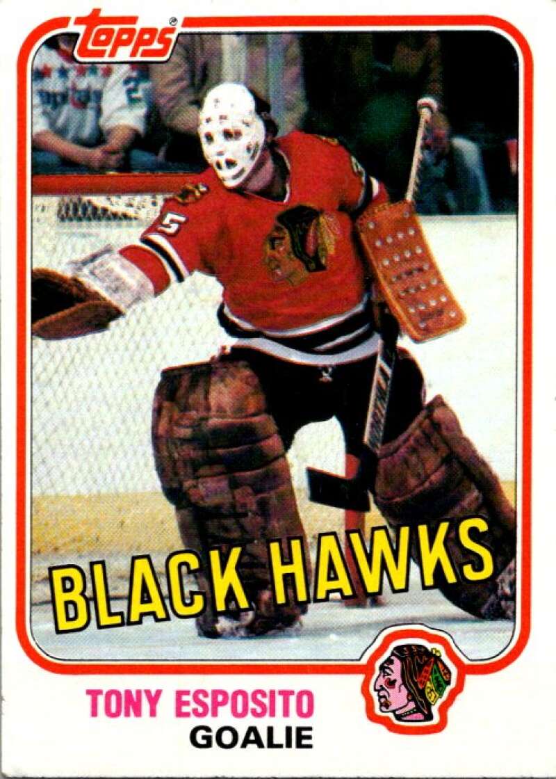 1981-82 Topps #11 Tony Esposito  Chicago Blackhawks  V52214 Image 1