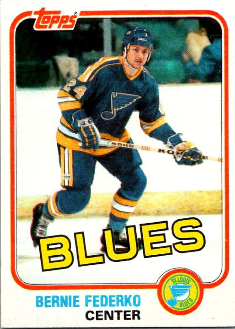 1981-82 Topps #12 Bernie Federko  St. Louis Blues  V52216 Image 1