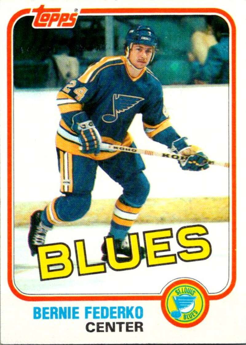 1981-82 Topps #12 Bernie Federko  St. Louis Blues  V52217 Image 1