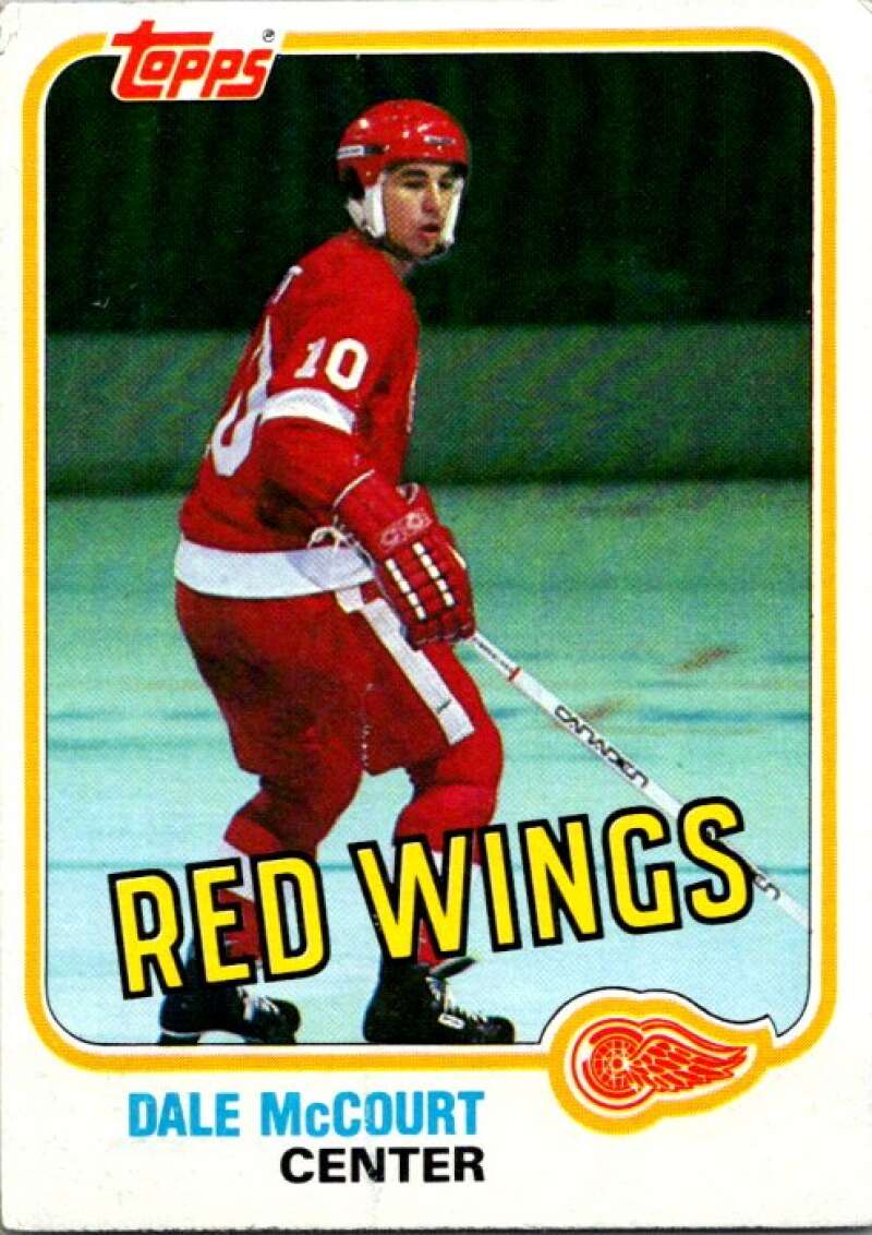 1981-82 Topps #21 Dale McCourt  Detroit Red Wings  V52234 Image 1