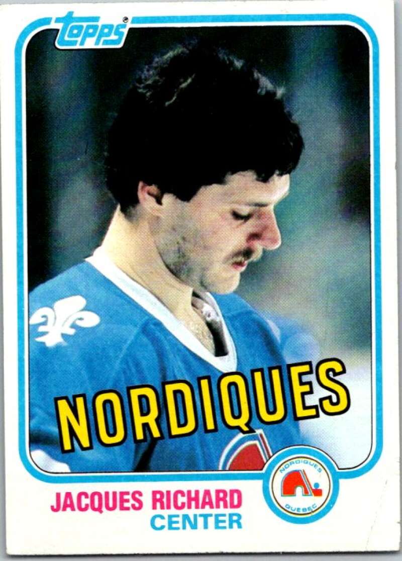 1981-82 Topps #29 Jacques Richard  Quebec Nordiques  V52254 Image 1