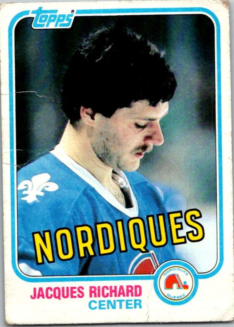 1981-82 Topps #29 Jacques Richard  Quebec Nordiques  V52255 Image 1