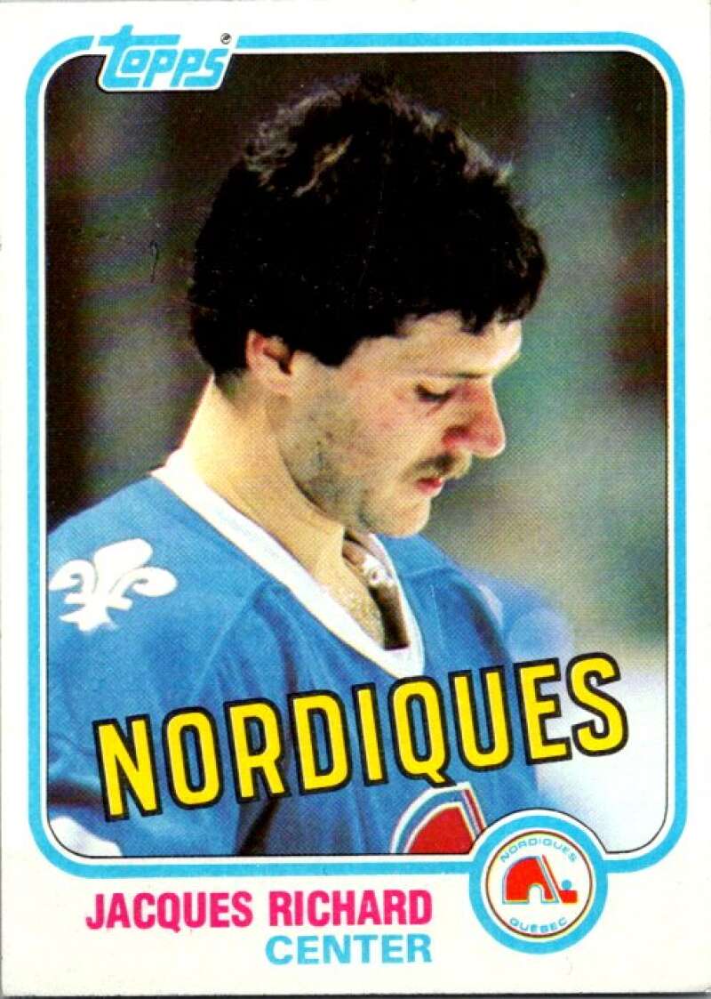 1981-82 Topps #29 Jacques Richard  Quebec Nordiques  V52256 Image 1