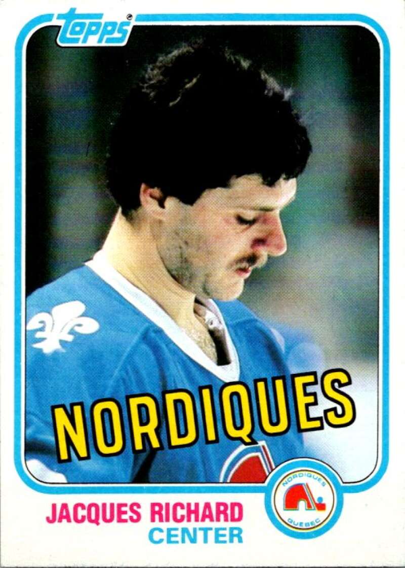 1981-82 Topps #29 Jacques Richard  Quebec Nordiques  V52257 Image 1