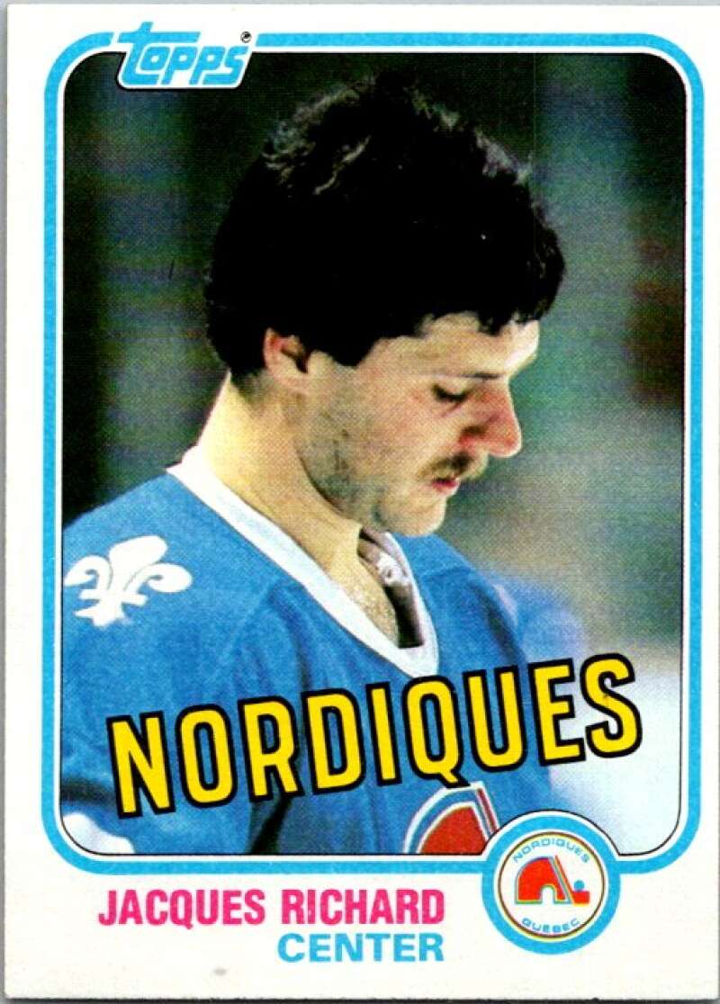 1981-82 Topps #29 Jacques Richard  Quebec Nordiques  V52260 Image 1
