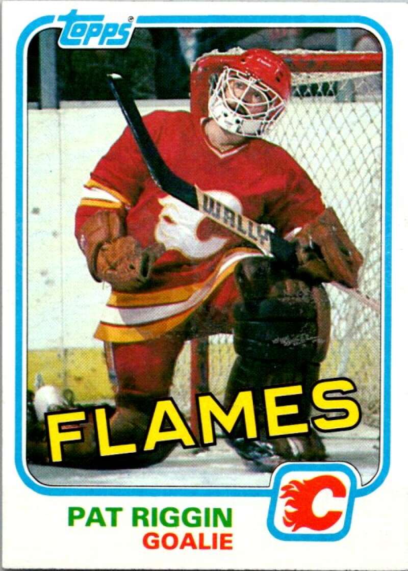 1981-82 Topps #30 Pat Riggin  RC Rookie Calgary Flames  V52262 Image 1