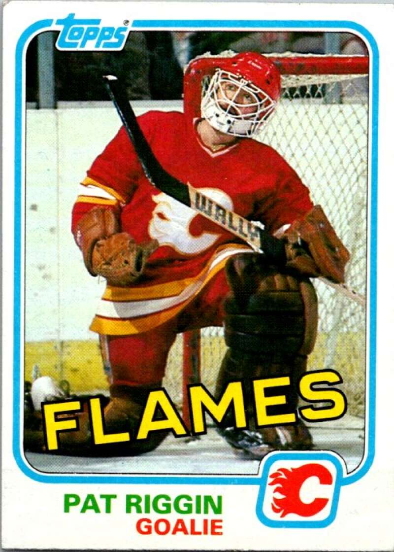 1981-82 Topps #30 Pat Riggin  RC Rookie Calgary Flames  V52263 Image 1