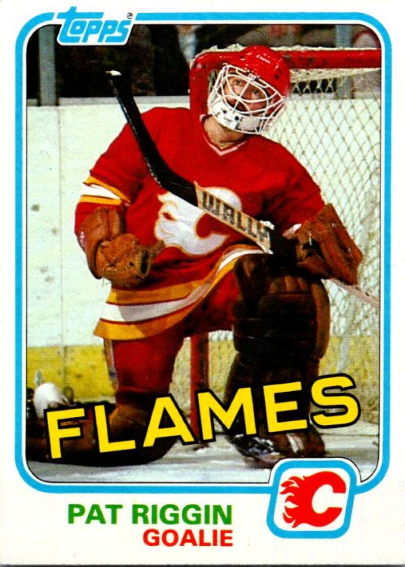 1981-82 Topps #30 Pat Riggin  RC Rookie Calgary Flames  V52266 Image 1