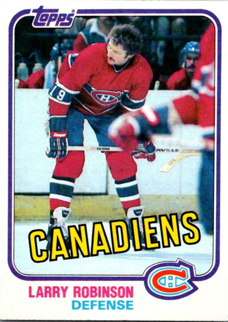 1981-82 Topps #31 Larry Robinson  Montreal Canadiens  V52269 Image 1