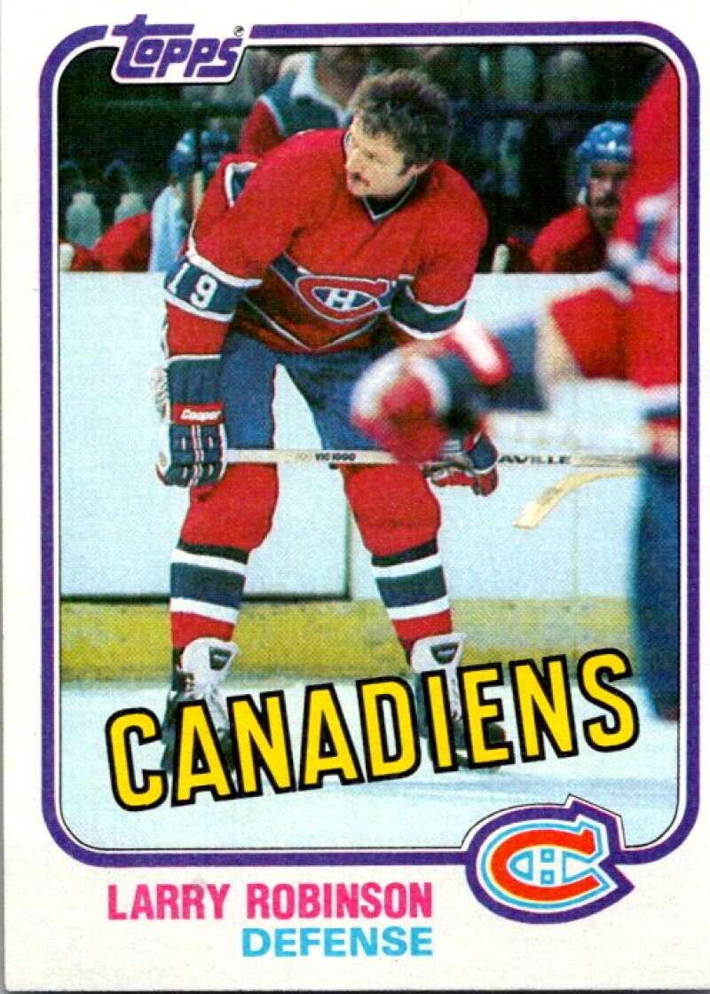 1981-82 Topps #31 Larry Robinson  Montreal Canadiens  V52271 Image 1