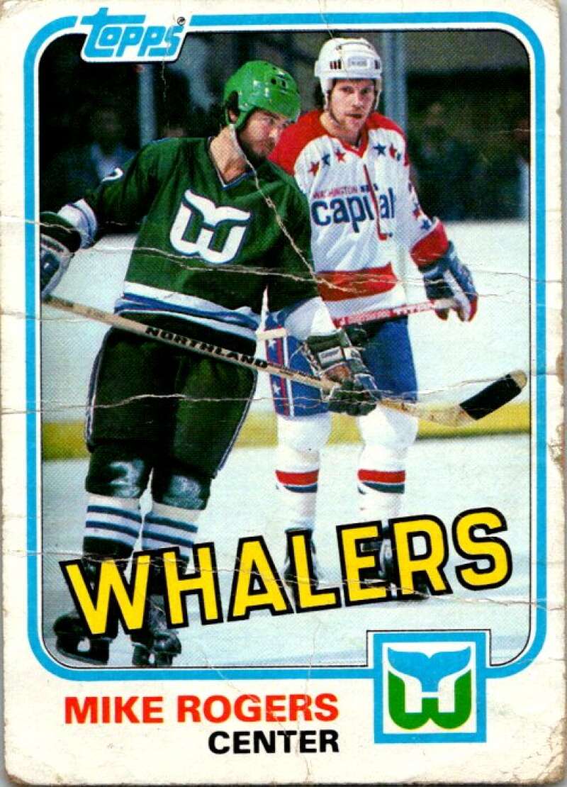 1981-82 Topps #32 Mike Rogers  Hartford Whalers  V52278 Image 1