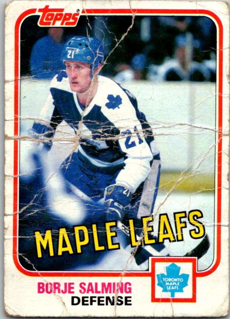 1981-82 Topps #33 Borje Salming  Toronto Maple Leafs  V52281 Image 1