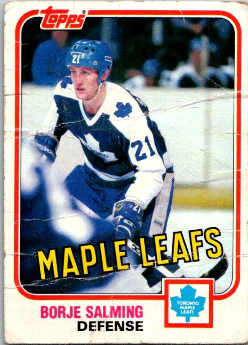 1981-82 Topps #33 Borje Salming  Toronto Maple Leafs  V52282 Image 1
