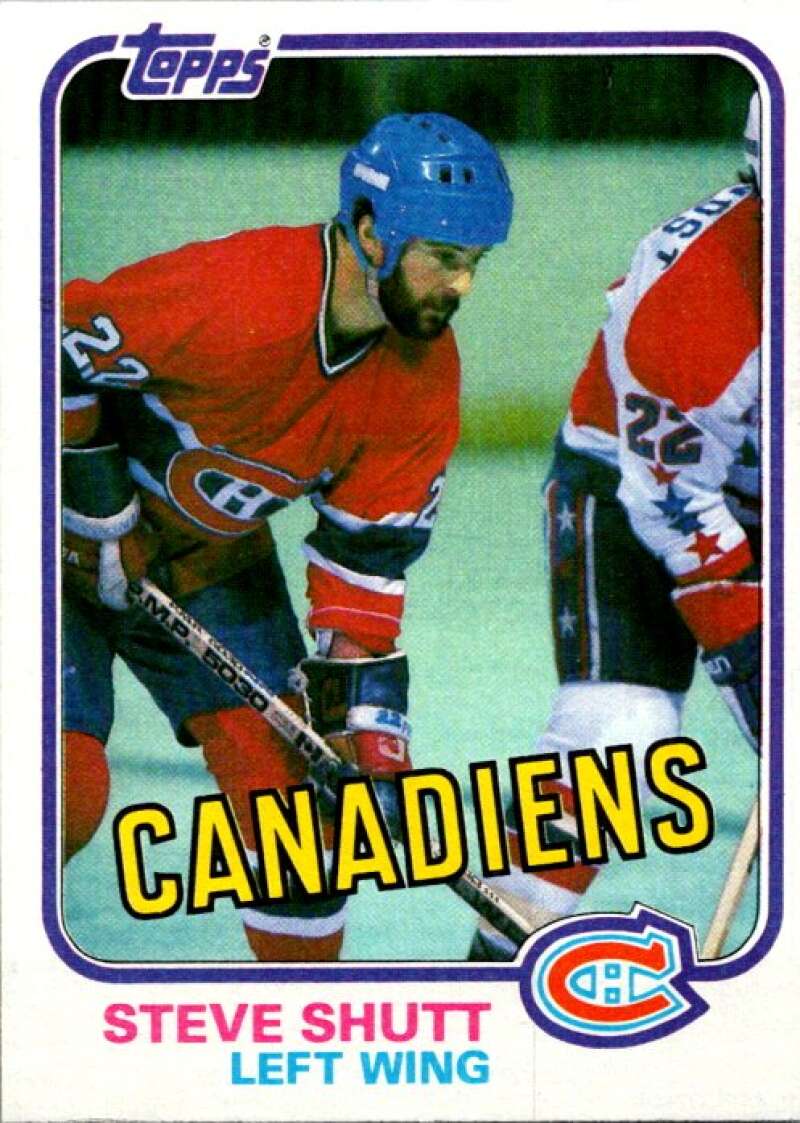 1981-82 Topps #34 Steve Shutt  Montreal Canadiens  V52287 Image 1
