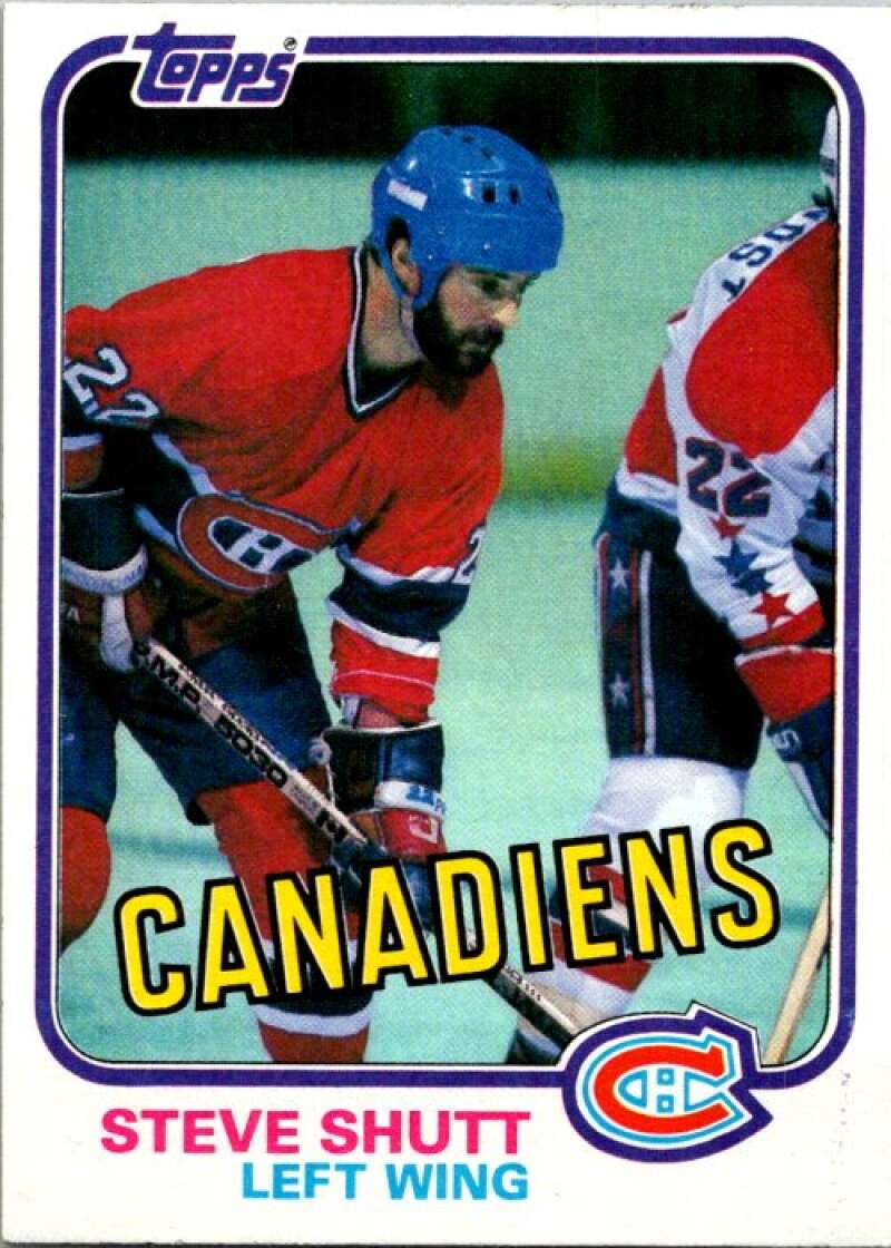1981-82 Topps #34 Steve Shutt  Montreal Canadiens  V52288 Image 1