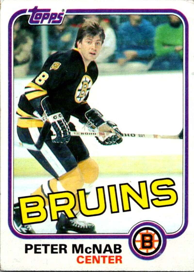 1981-82 Topps #E69 Peter McNab  Boston Bruins  V52390 Image 1
