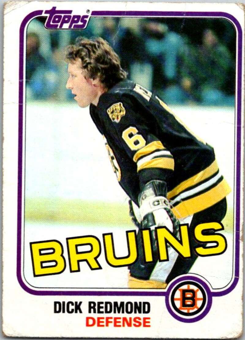 1981-82 Topps #E73 Dick Redmond  Boston Bruins  V52397 Image 1