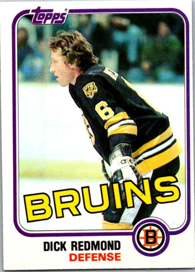 1981-82 Topps #E73 Dick Redmond  Boston Bruins  V52398 Image 1