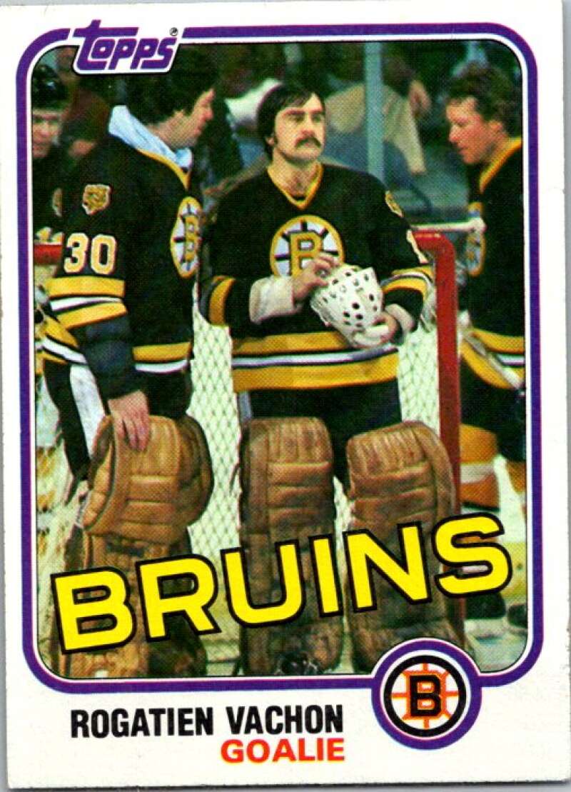 1981-82 Topps #E74 Rogie Vachon  Boston Bruins  V52400 Image 1