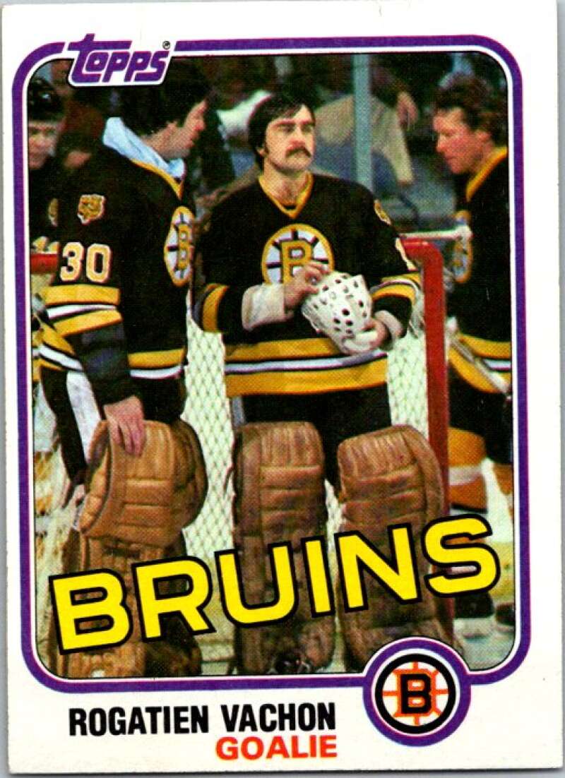 1981-82 Topps #E74 Rogie Vachon  Boston Bruins  V52401 Image 1