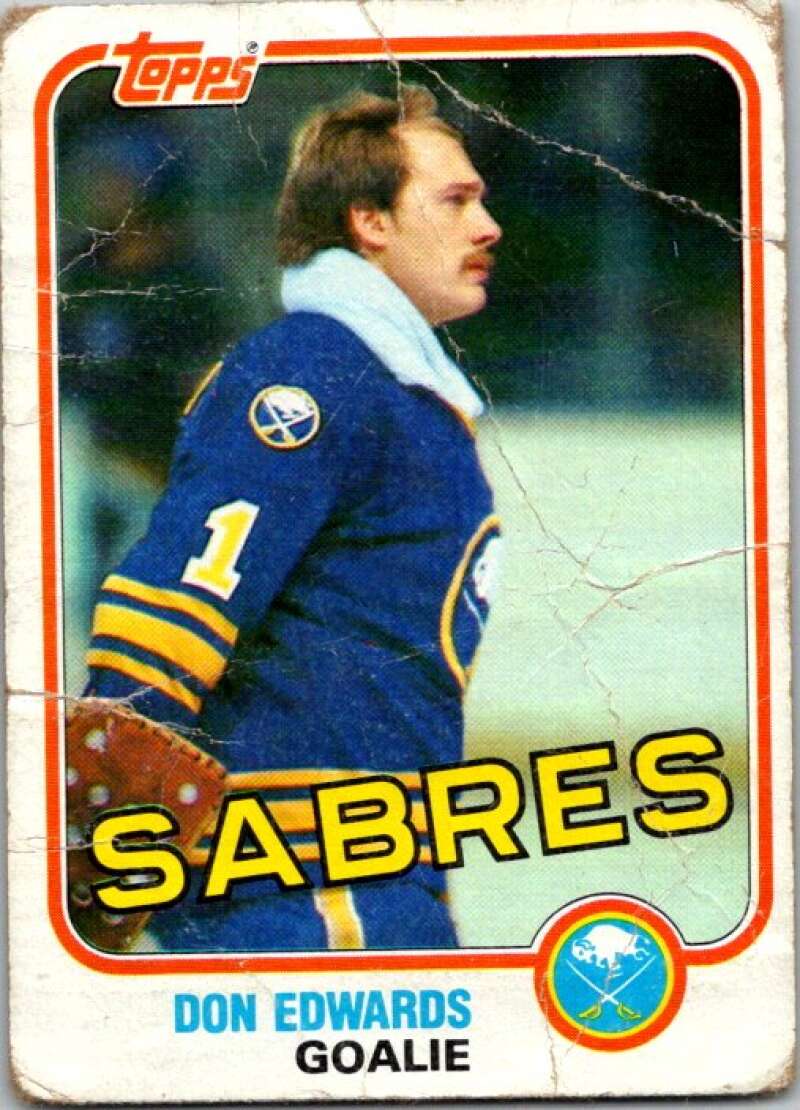 1981-82 Topps #E75 Don Edwards  Buffalo Sabres  V52403 Image 1
