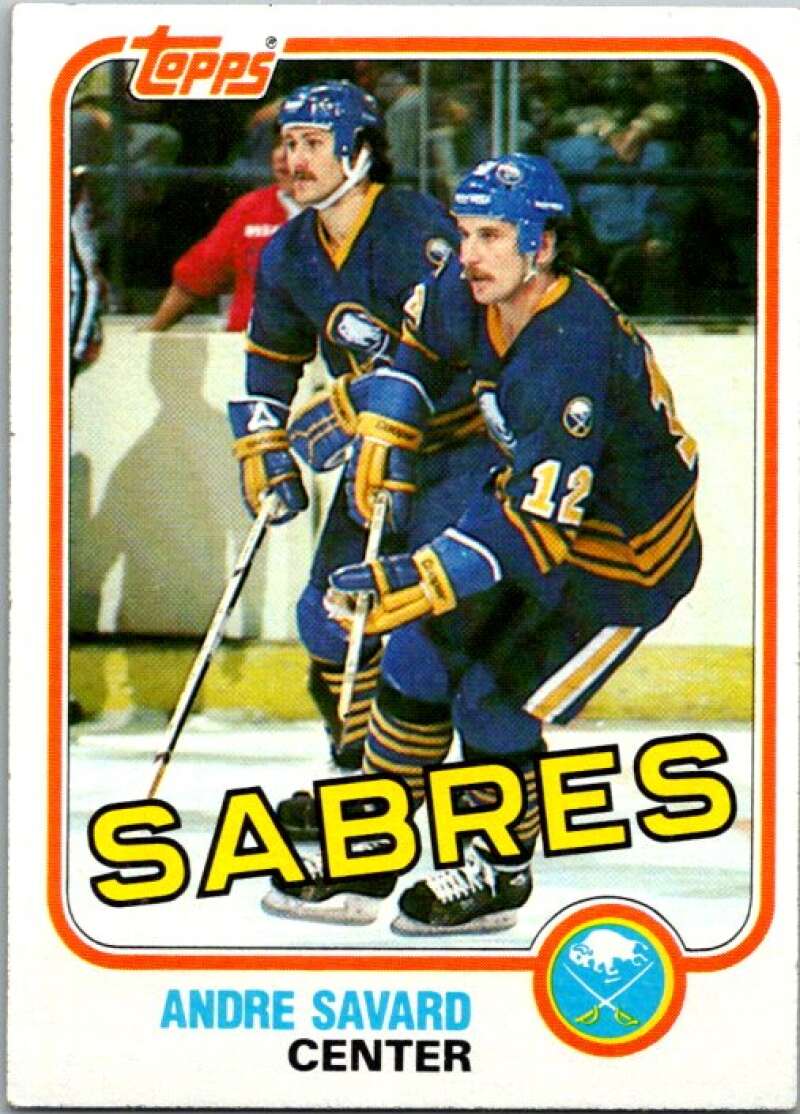 1981-82 Topps #E78 Andre Savard  Buffalo Sabres  V52407 Image 1
