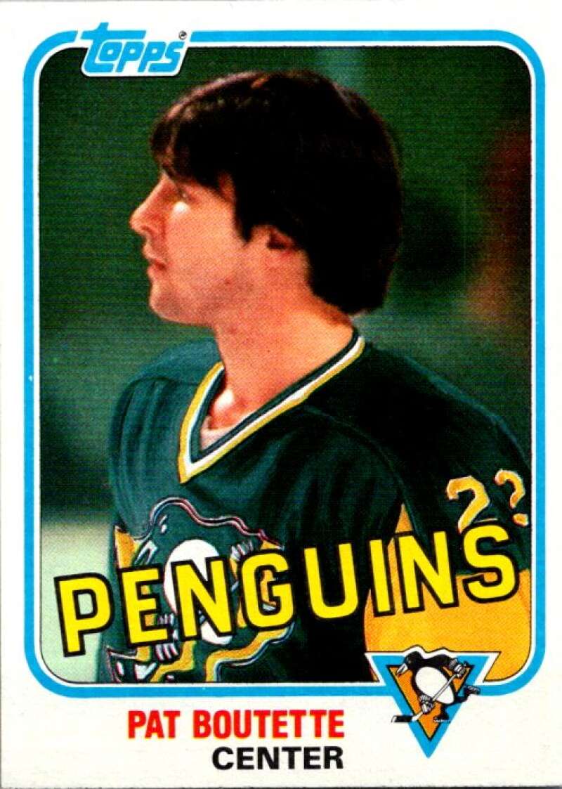 1981-82 Topps #E81 Pat Boutette  Pittsburgh Penguins  V52415 Image 1