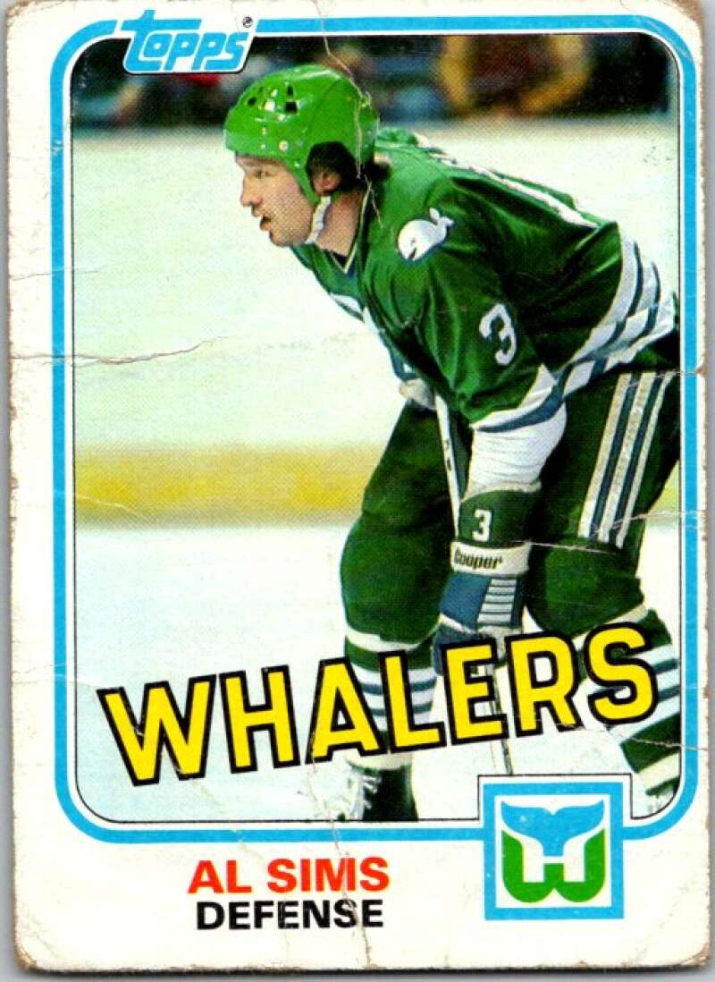 1981-82 Topps #E85 Al Sims  Hartford Whalers  V52421 Image 1