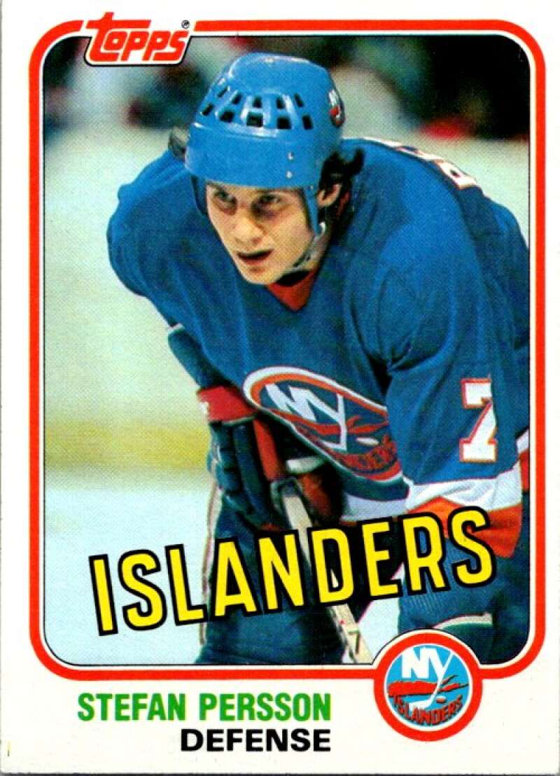 1981-82 Topps #E92 Stefan Persson  New York Islanders  V52442 Image 1
