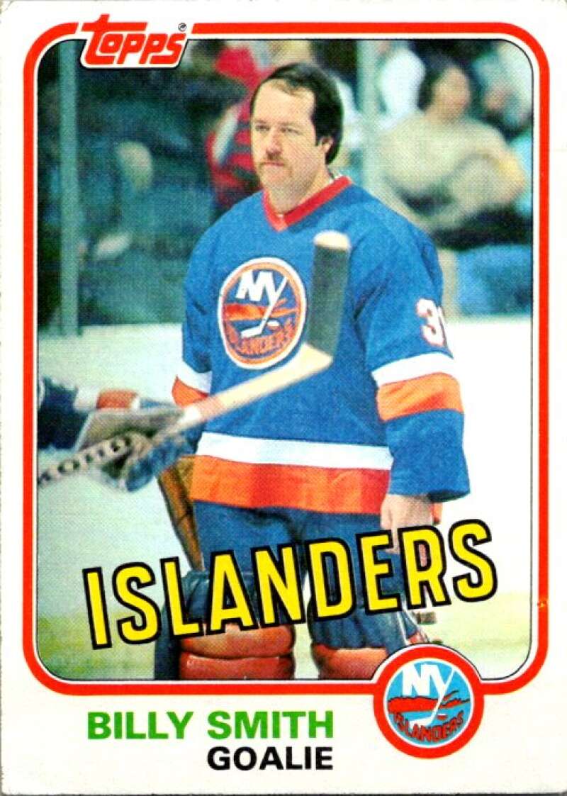 1981-82 Topps #E93 Billy Smith  New York Islanders  V52447 Image 1