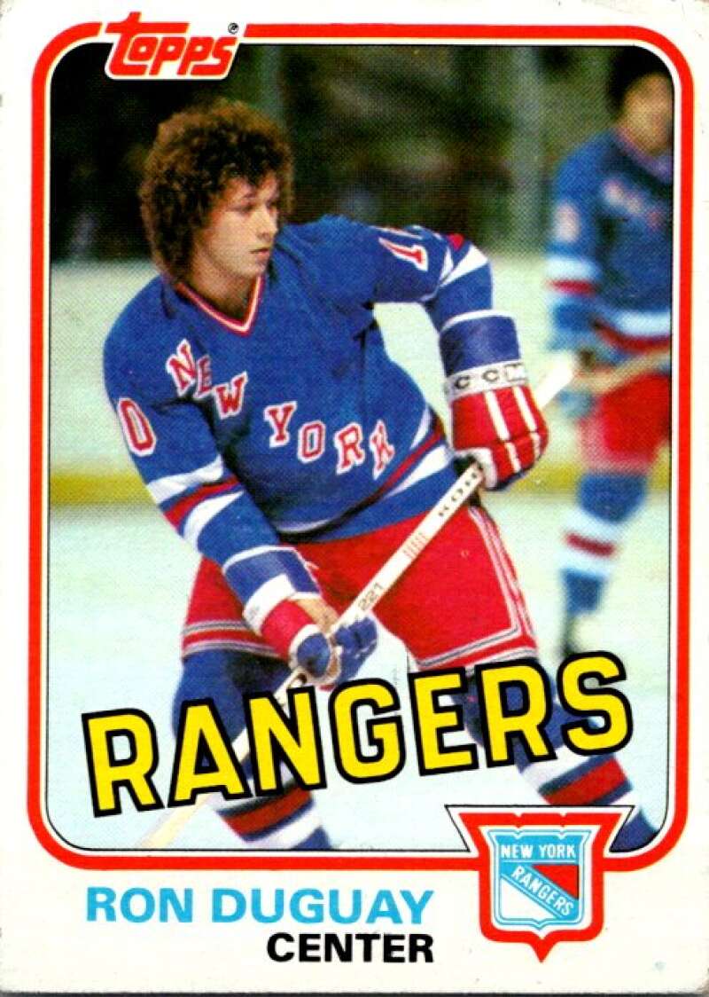 1981-82 Topps #E96 Ron Duguay  New York Rangers  V52452 Image 1