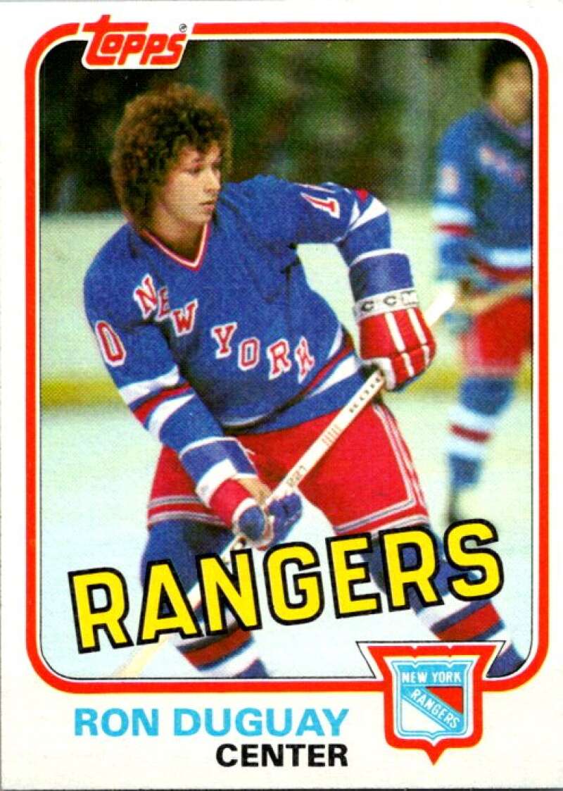 1981-82 Topps #E96 Ron Duguay  New York Rangers  V52454 Image 1