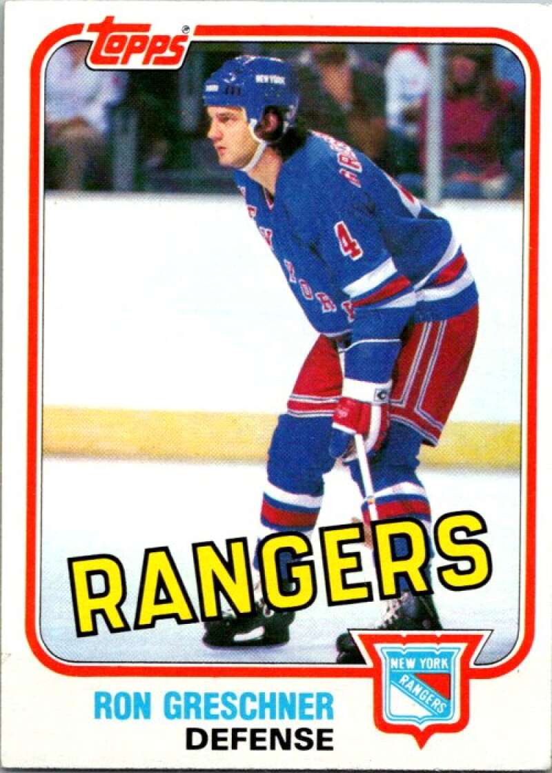 1981-82 Topps #E97 Ron Greschner  New York Rangers  V52455 Image 1