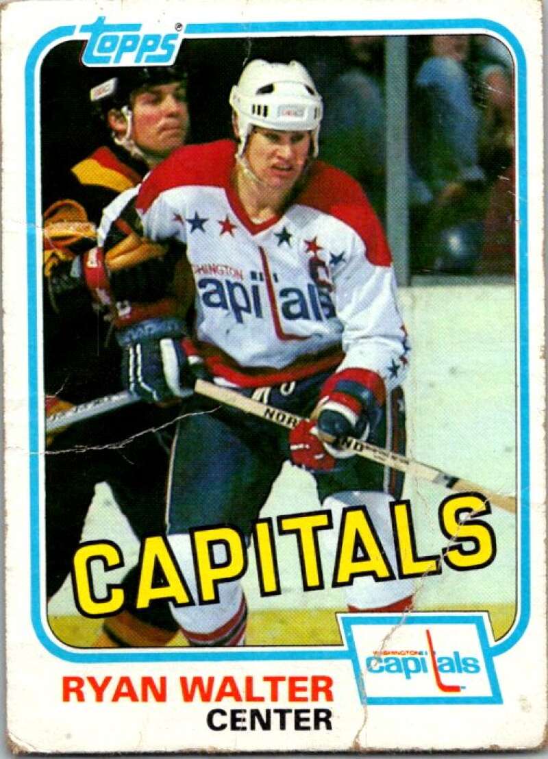 1981-82 Topps #E122 Ryan Walter  Washington Capitals  V52491 Image 1