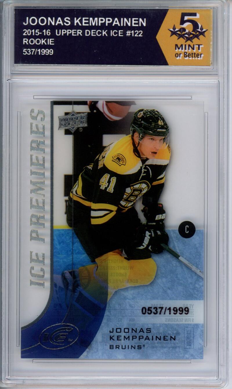 HCWPP - 2015-16 Upper Deck Ice #122 Joonas Kemppainen Graded Rookie RC - 294241 Image 1
