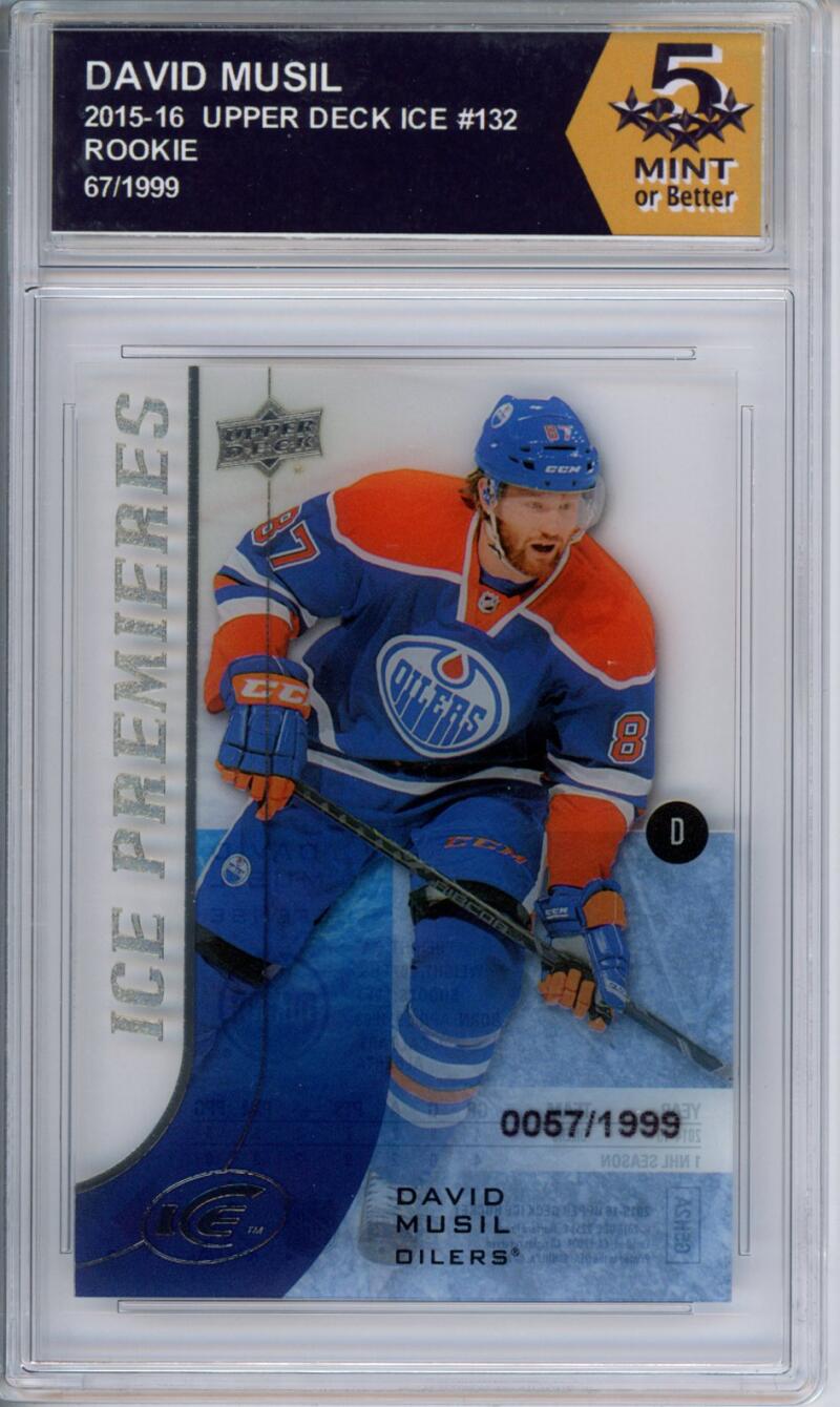 HCWPP - 2015-16 Upper Deck Ice #132 David Musil Graded Rookie RC - 294250 Image 1