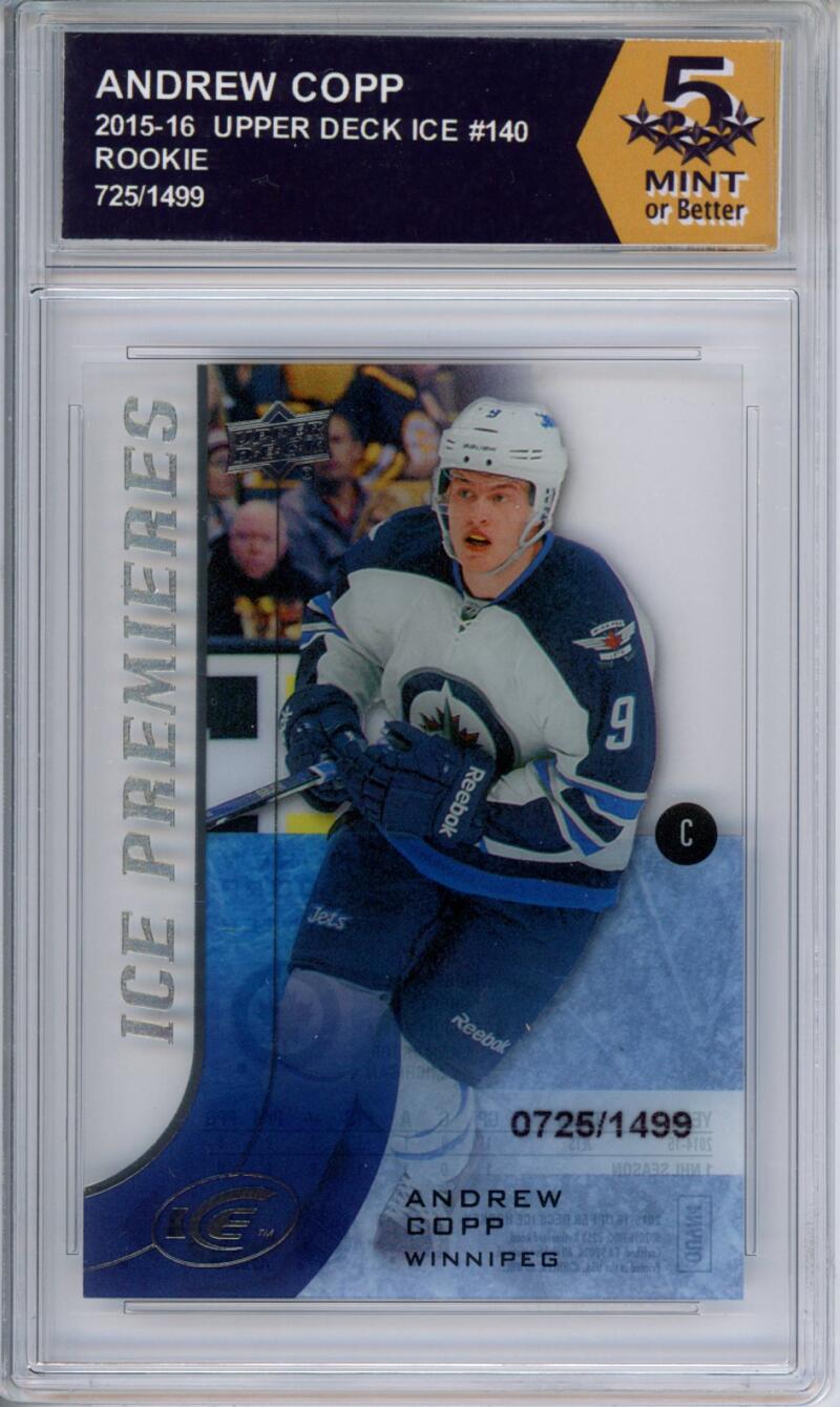 HCWPP - 2015-16 Upper Deck Ice #140 Andrew Copp Graded Rookie RC - 294258 Image 1