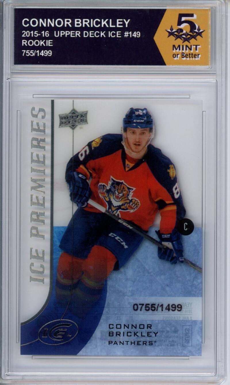 HCWPP - 2015-16 Upper Deck Ice #149 Connor Brickley Graded Rookie RC - 294266 Image 1