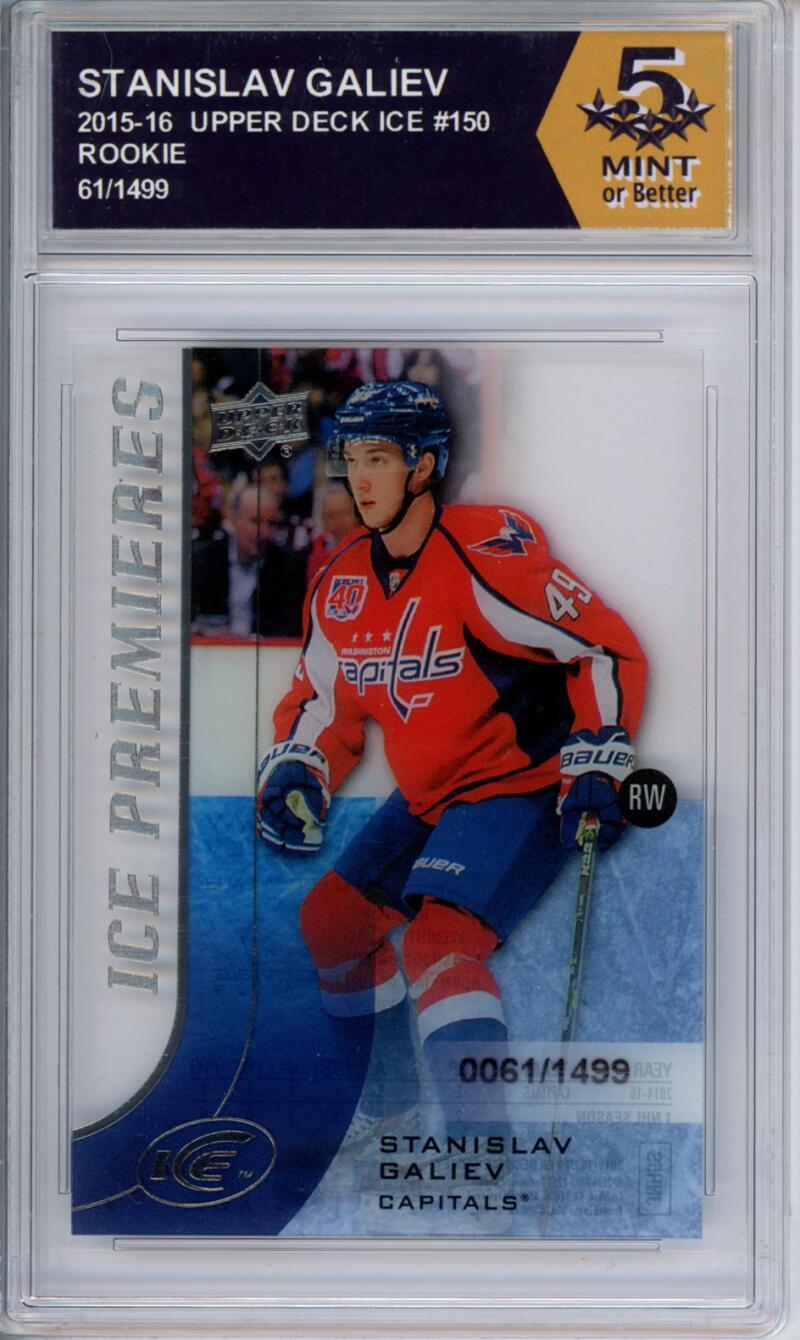 HCWPP - 2015-16 Upper Deck Ice #150 Stanislav Galiev Graded Rookie RC - 294267 Image 1