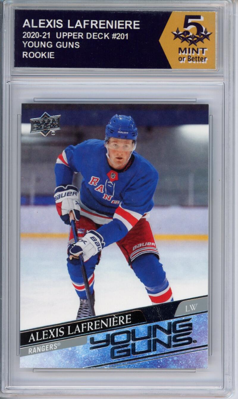HCWPP - 2020-21 Upper Deck YG #201 Alexis Lafreniere Graded Rookie RC - 294280 Image 1