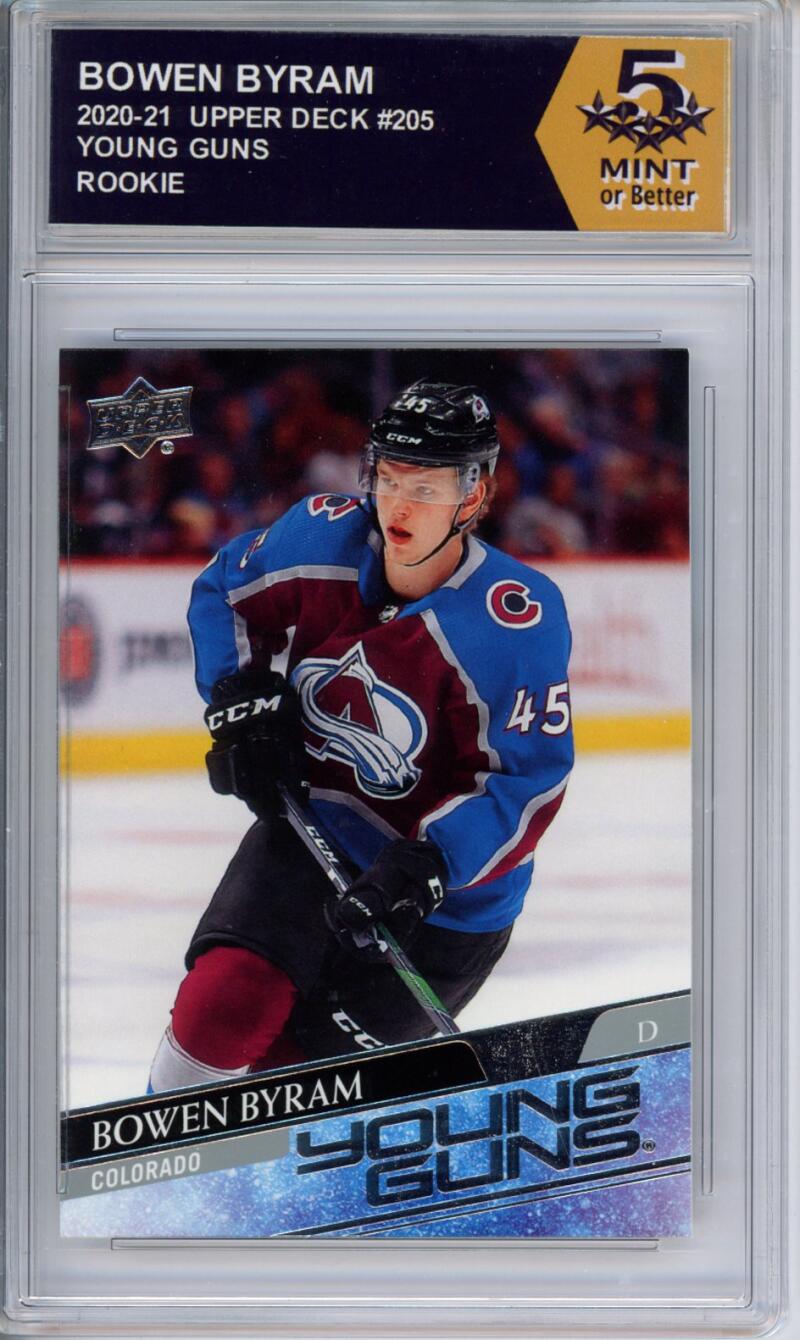 HCWPP - 2020-21 Upper Deck YG #205 Bowen Byram Graded Rookie RC - 294284 Image 1