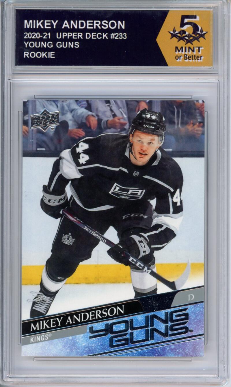 HCWPP - 2020-21 Upper Deck YG #233 Mikey Anderson Graded Rookie RC - 294312 Image 1
