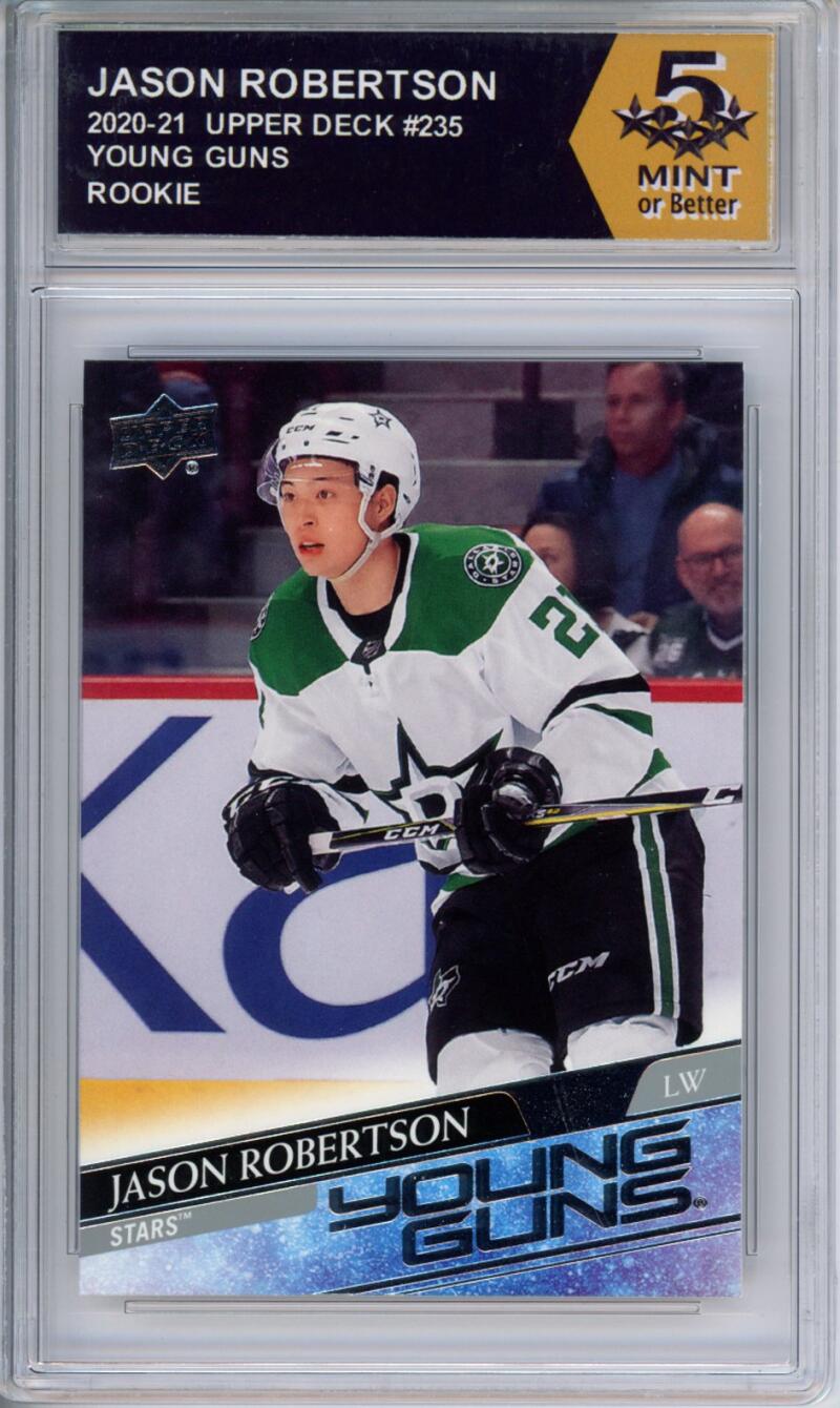 HCWPP - 2020-21 Upper Deck YG #235 Jason Robertson Graded Rookie RC - 294314 Image 1