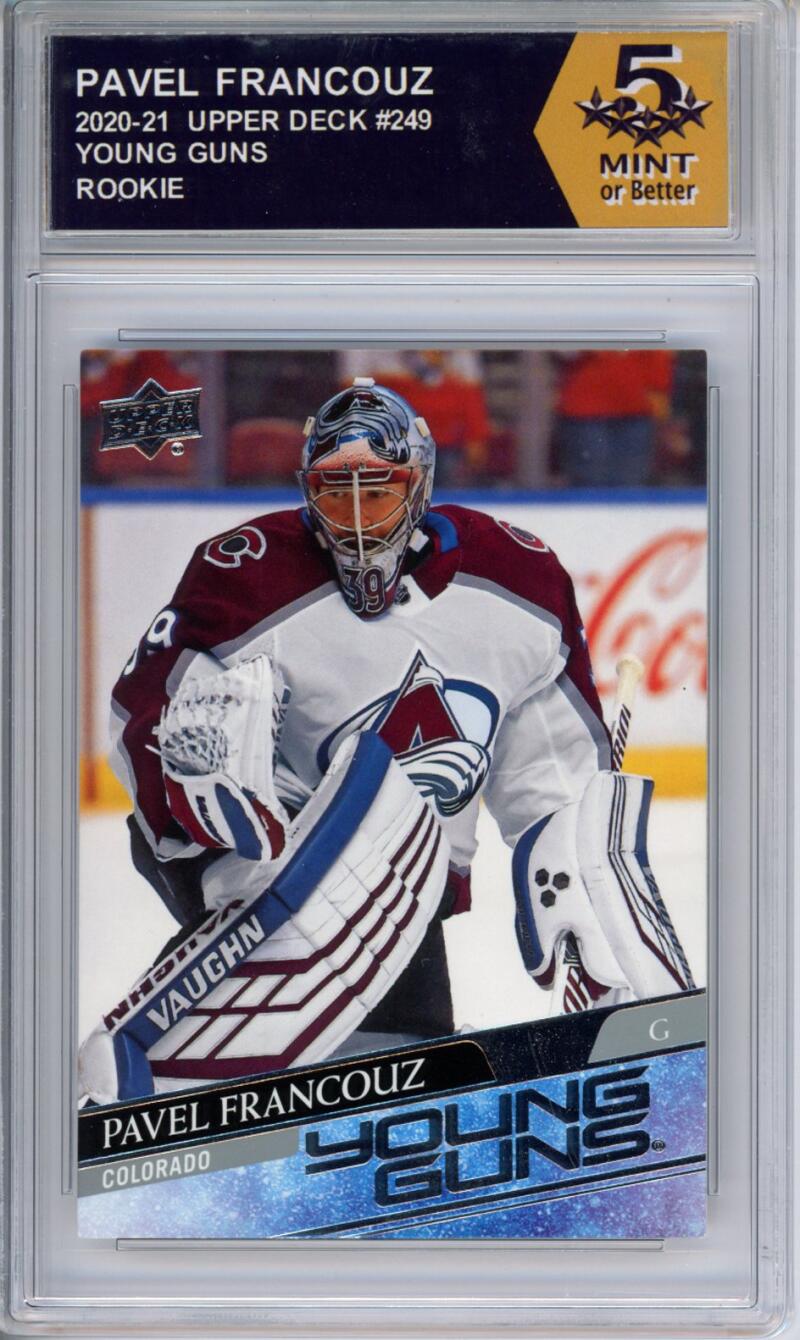 HCWPP - 2020-21 Upper Deck YG #249 Pavel Francouz Graded Rookie RC - 294409 Image 1