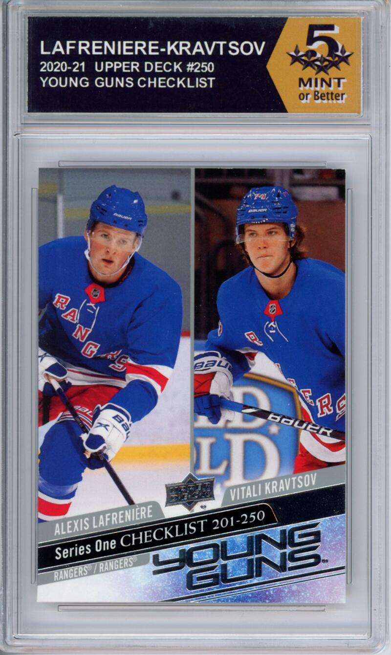 HCWPP - 2020-21 Upper Deck YG #250 Lafreniere-Kravtson Graded Rookie RC - 294328 Image 1