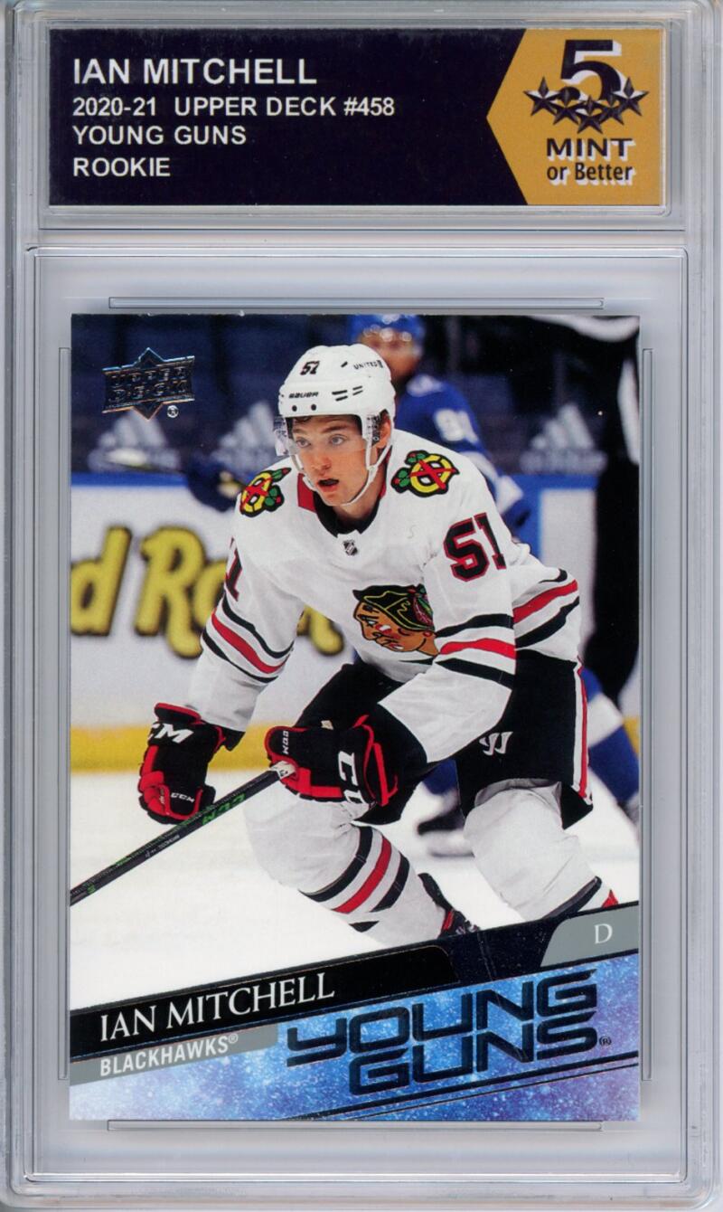 HCWPP - 2020-21 Upper Deck YG #458 Ian Mitchell Graded Rookie RC - 294336 Image 1